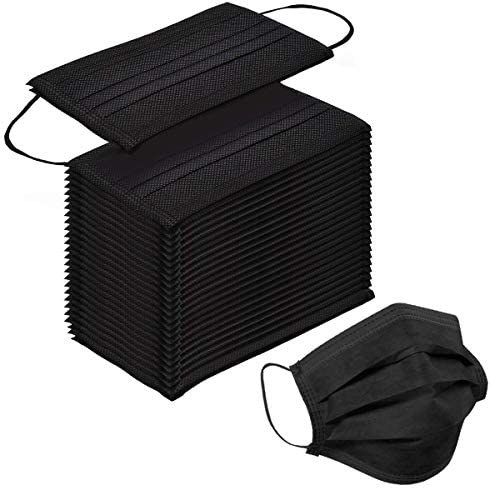3 Ply Disposable Face Mask (Box of 50 Units) - Black