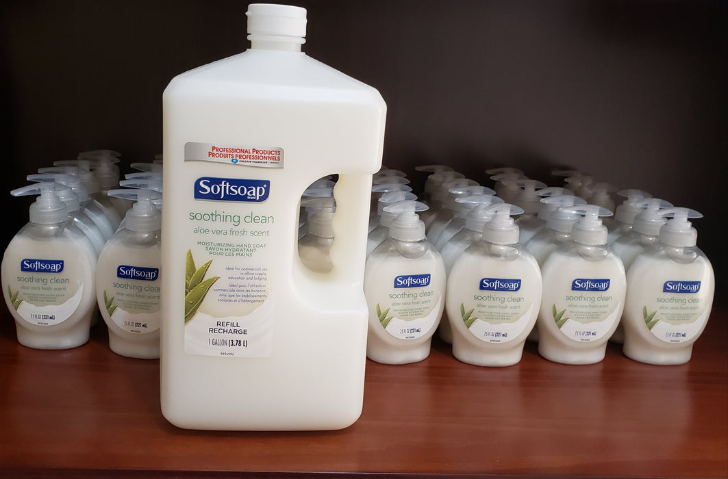 Softsoap Liquid Hand Soap Refill, Soothing Aloe Vera, 1-Gallon Bottle