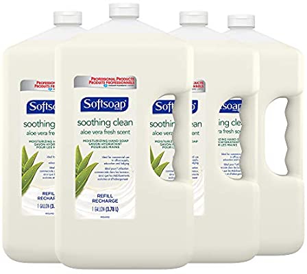 Softsoap Liquid Hand Soap Refill, Soothing Aloe Vera, 1-Gallon Bottle