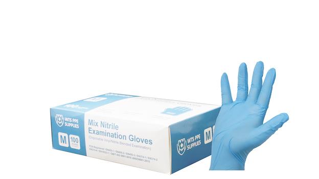 Nitrile Exam Gloves (mixed) - Latex & Powder Free